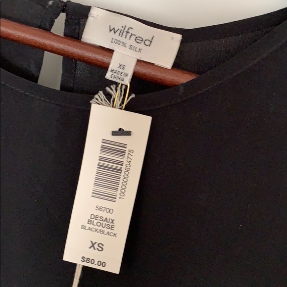 Brand New Wilfred 100% Silk Black XS - Picture 3 of 8